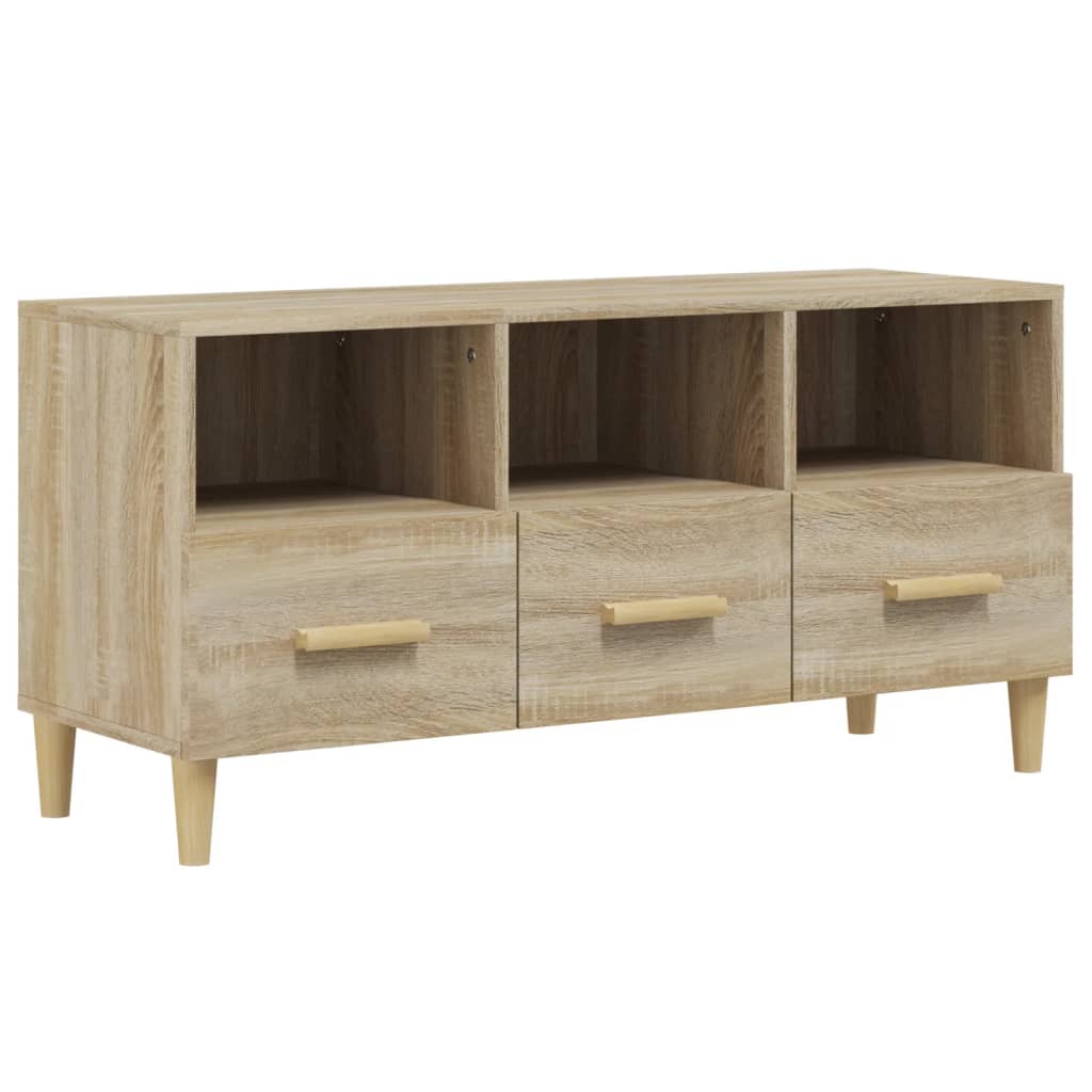 Mobile Porta TV Rovere Sonoma 102x36x50 cm Legno Multistrato 812603