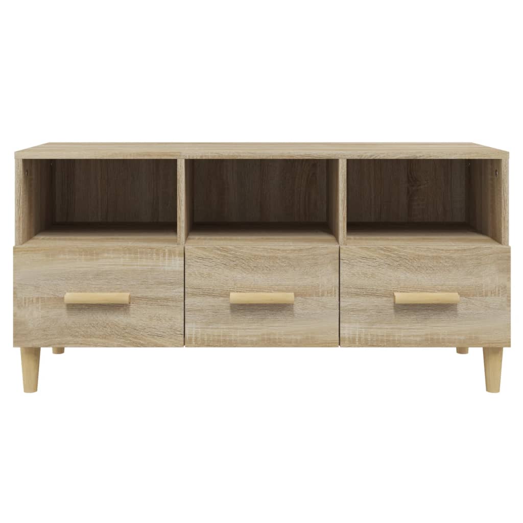 Mobile Porta TV Rovere Sonoma 102x36x50 cm Legno Multistrato 812603