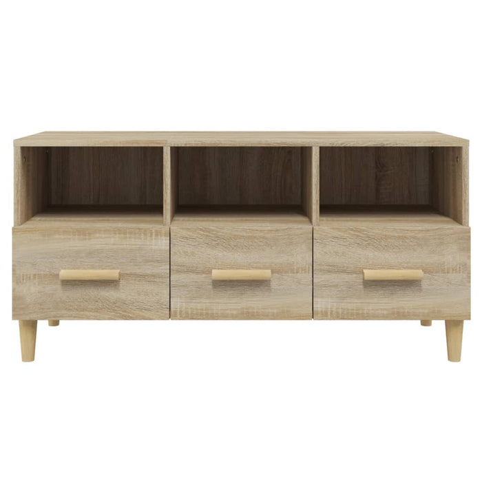 Mobile Porta TV Rovere Sonoma 102x36x50 cm Legno Multistrato 812603