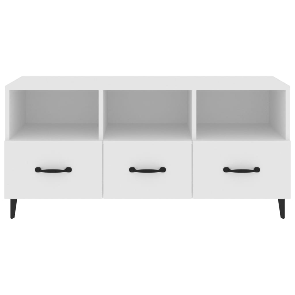 Mobile Porta TV-Mobile per TV-Credenza TV Bianco 102x35x50 cm in Legno Multistrato
