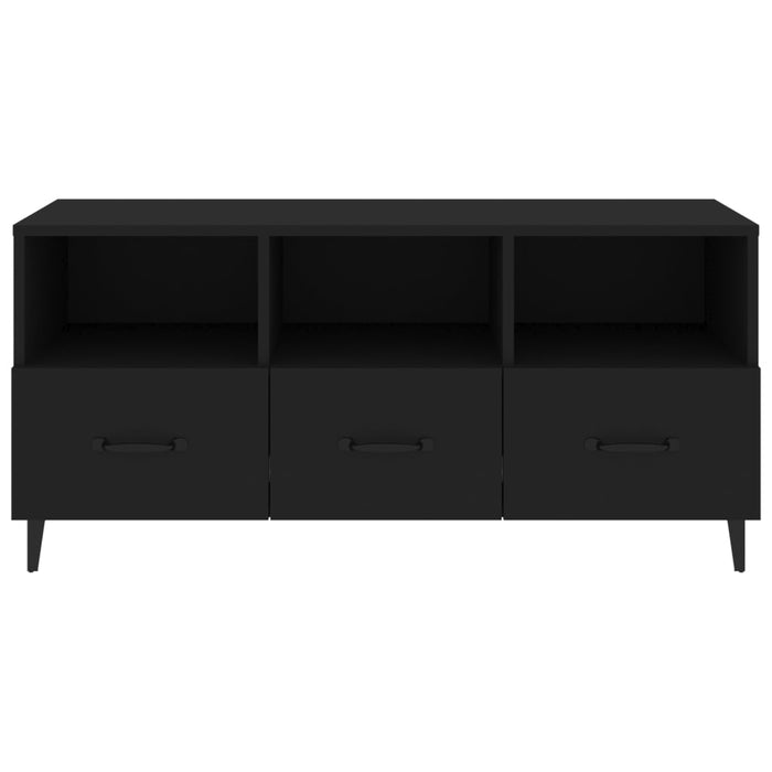 Mobile Porta TV Nero 102x35x50 cm in Legno Multistrato 812610