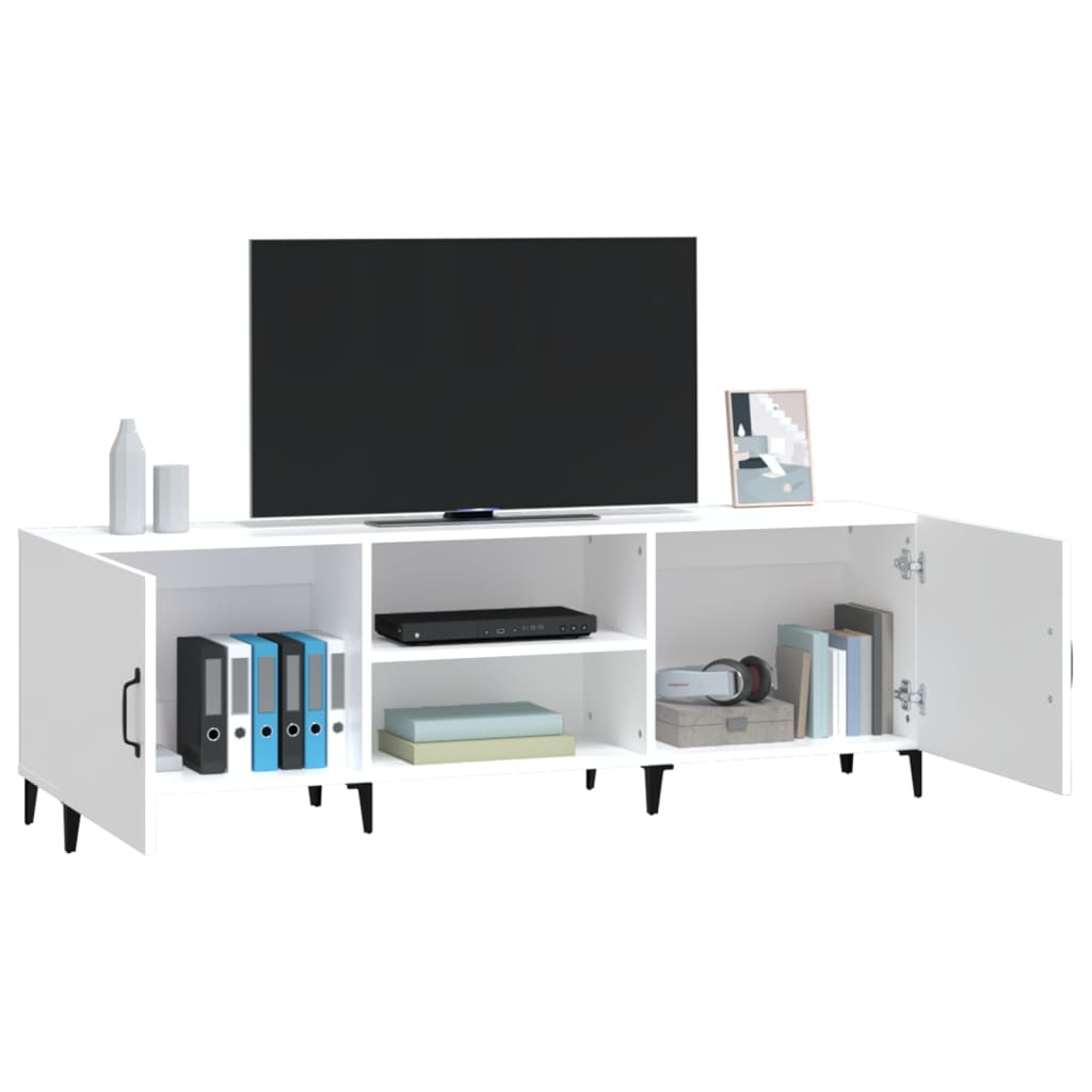 Mobile Porta TV-Mobile per TV-Credenza TV Bianco 150x30x50 cm in Legno Multistrato 508642