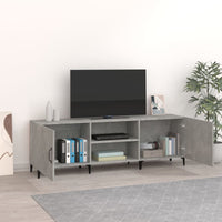 Mobile Porta TV Grigio Cemento 150x30x50cm in Legno Multistrato cod mxl 8961