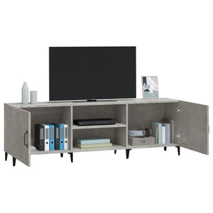 Mobile Porta TV Grigio Cemento 150x30x50cm in Legno Multistrato cod mxl 8961