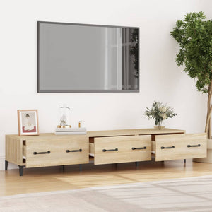 Mobile Porta TV Rovere Sonoma 150x34,5x30 cm Legno Multistrato cod mxl 20594