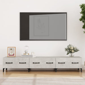 Mobile Porta TV Grigio Cemento 150x34,5x30 cm Legno Multistrato 812649