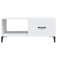 Tavolino da Salotto Bianco 90x50x40 cm in Legno Multistrato 812663