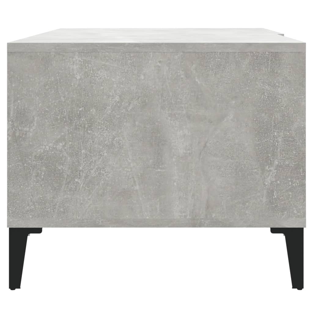 Tavolino da Salotto Grigio Cemento 90x50x40cm Legno Multistrato 812667