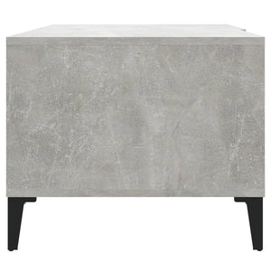 Tavolino da Salotto Grigio Cemento 90x50x40cm Legno Multistrato 812667