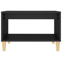 Tavolino da Salotto Nero 60x50x40 cm in Legno Multistrato 812673