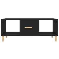 Tavolino da Salotto Nero 102x50x40 cm in Legno Multistrato 812691