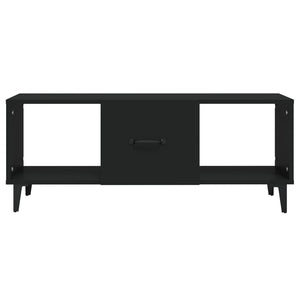 Tavolino da Salotto Nero 102x50x40 cm in Legno Multistrato 812700