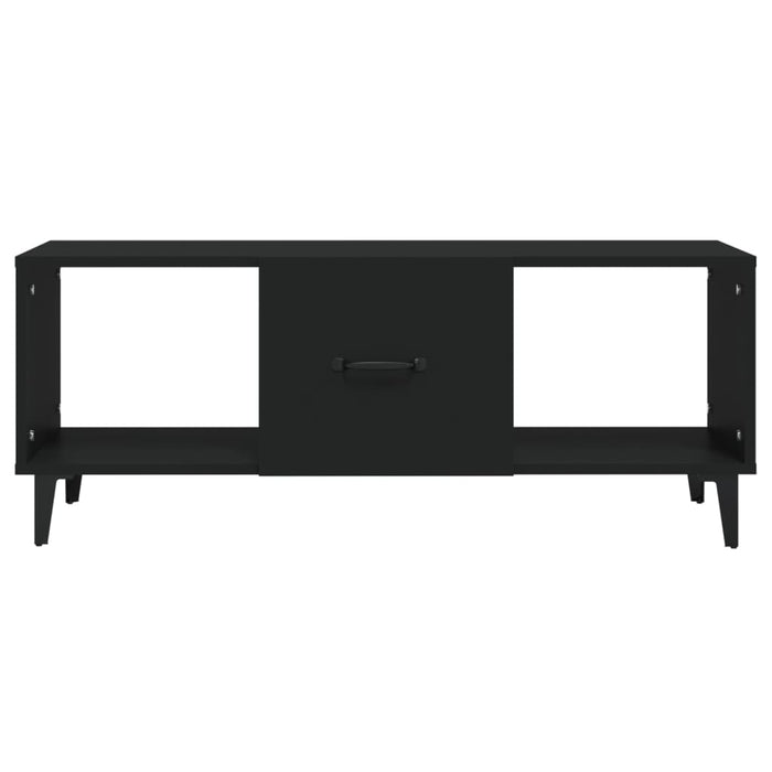 Tavolino da Salotto Nero 102x50x40 cm in Legno Multistrato 812700