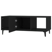 Tavolino da Salotto Nero 102x50x40 cm in Legno Multistrato 812700