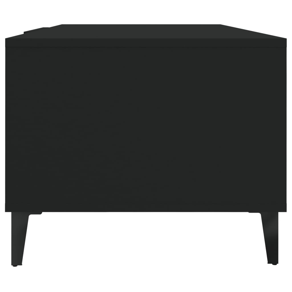 Tavolino da Salotto Nero 102x50x40 cm in Legno Multistrato 812700