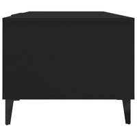 Tavolino da Salotto Nero 102x50x40 cm in Legno Multistrato 812700