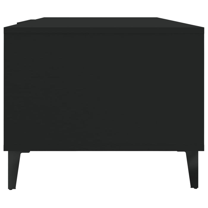 Tavolino da Salotto Nero 102x50x40 cm in Legno Multistrato 812700