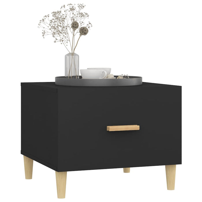 Tavolino da Salotto Nero 50x50x40 cm in Legno Multistrato cod mxl 26729