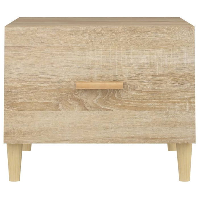 Tavolini Salotto 2pz Rovere Sonoma 50x50x40cm Legno Multistrato 812715