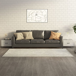 Tavolini Salotto Gambe in Metallo 2pz Grigio Cemento 50x50x40cm 812735