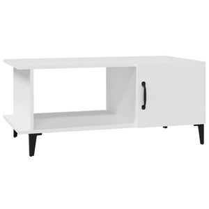 Tavolino da Salotto Bianco 90x50x40 cm in Legno Multistrato cod mxl 26147