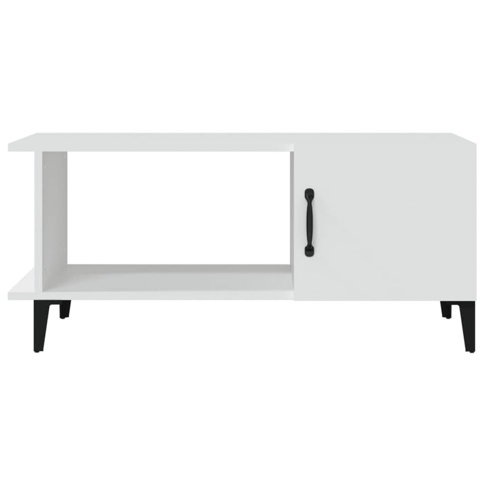 Tavolino da Salotto-Tavolino da soggiorno-Tavolo Bianco 90x50x40 cm in Legno Multistrato 460839