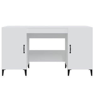 Scrivania Bianca 140x50x75 cm in Legno Multistrato cod mxl 69979