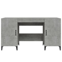 Scrivania Grigio Cemento 140x50x75 cm in Legno Multistrato cod mxl 69443
