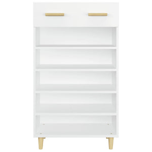 Scarpiera Bianca 60x35x105 cm in Legno Multistrato 812780