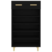 Scarpiera scarpiera mobile portaoggetti ingresso corridoio soggiorno 60 x 35 x 105 cm legno multistrato nero 02_0021999