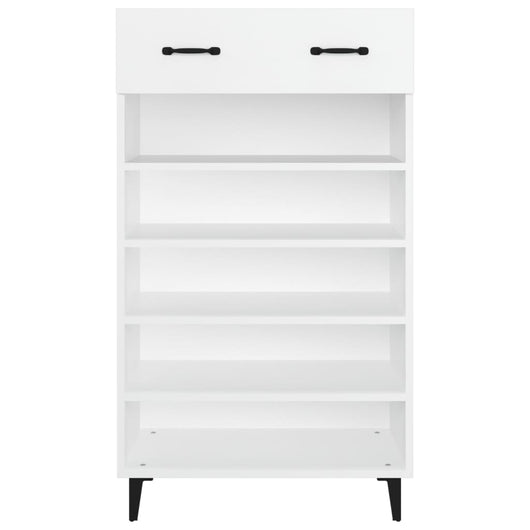 Scarpiera scarpiera mobile portaoggetti ingresso corridoio soggiorno 60 x 35 x 105 cm legno composito bianco 02_0021484