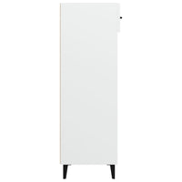 Scarpiera Bianca 60x35x105 cm in Legno Multistrato 812789