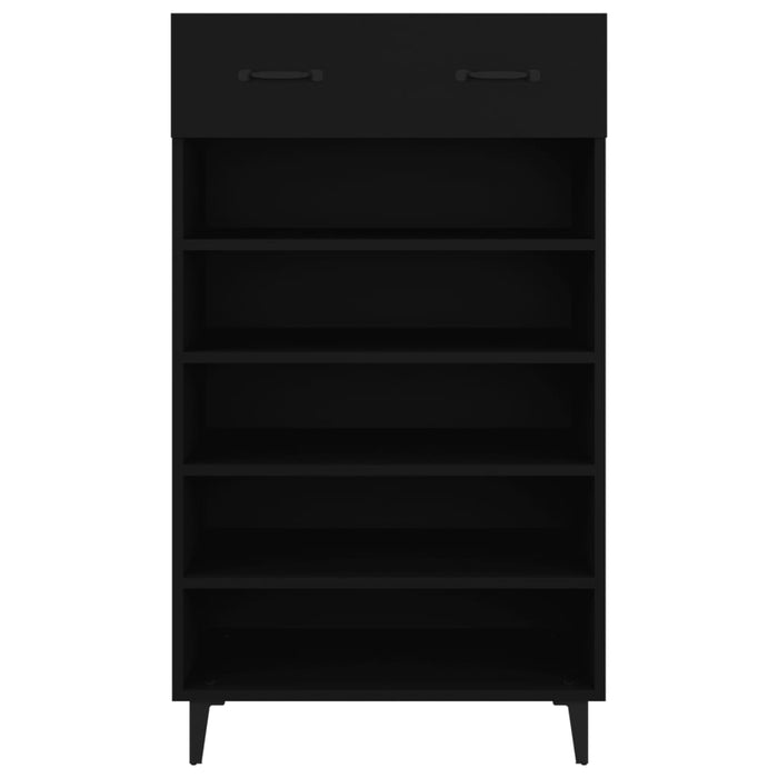 Scarpiera scarpiera mobile portaoggetti ingresso corridoio soggiorno 60 x 35 x 105 cm legno multistrato nero 02_0022000