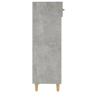Scarpiera Grigio Cemento 30x35x105 cm in Legno Multistrato 812802