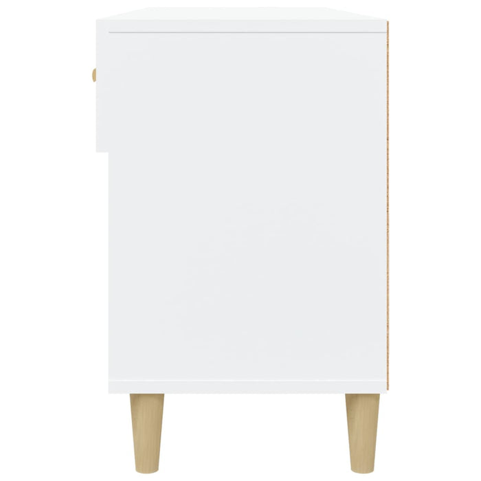 Scarpiera scarpiera mobile portaoggetti ingresso corridoio soggiorno 102 x 35 x 55 cm legno composito bianco 02_0021421