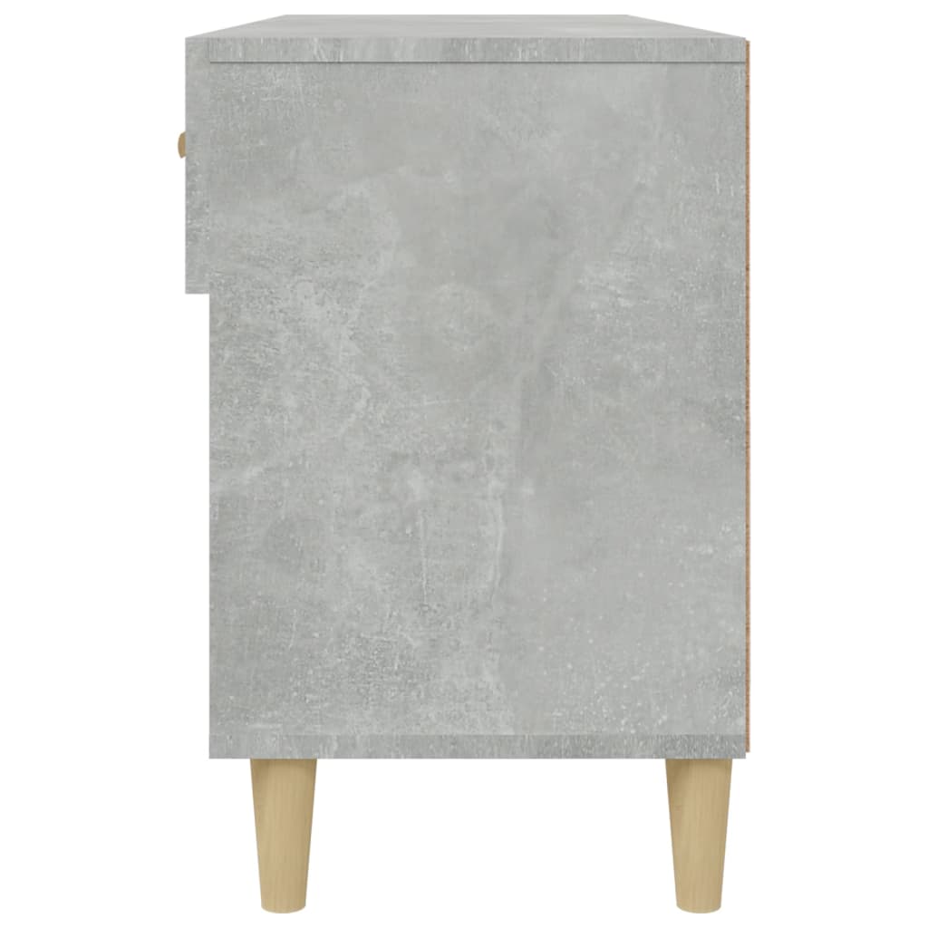 Scarpiera Grigio Cemento 102x35x55 cm in Legno Multistrato 812820