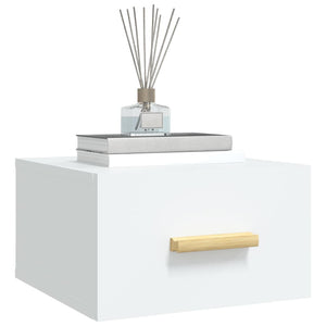 Comodini a Muro 2 pz Bianchi 35x35x20 cm 812835