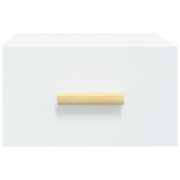 Comodini a Muro 2 pz-Set di 2 Tavolino da notte Bianchi 35x35x20 cm 651106