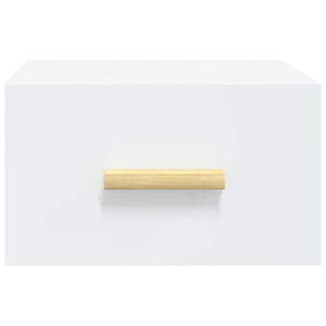 Comodini a Muro 2 pz-Set di 2 Tavolino da notte Bianchi 35x35x20 cm 651106