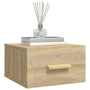 Comodini a Muro 2 pz Rovere Sonoma 35x35x20 cm 812841