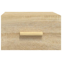 Comodini a Muro 2 pz-Set di 2 Tavolino da notte Rovere Sonoma 35x35x20 cm 115285