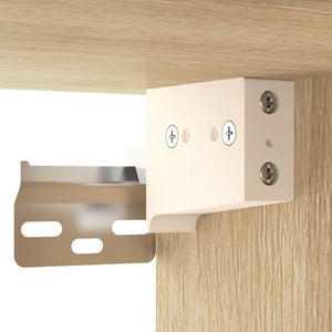 Comodini a Muro 2 pz Rovere Sonoma 35x35x20 cm 812841