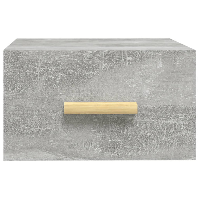Comodini a Muro 2 pz Grigio Cemento 35x35x20 cm 812843