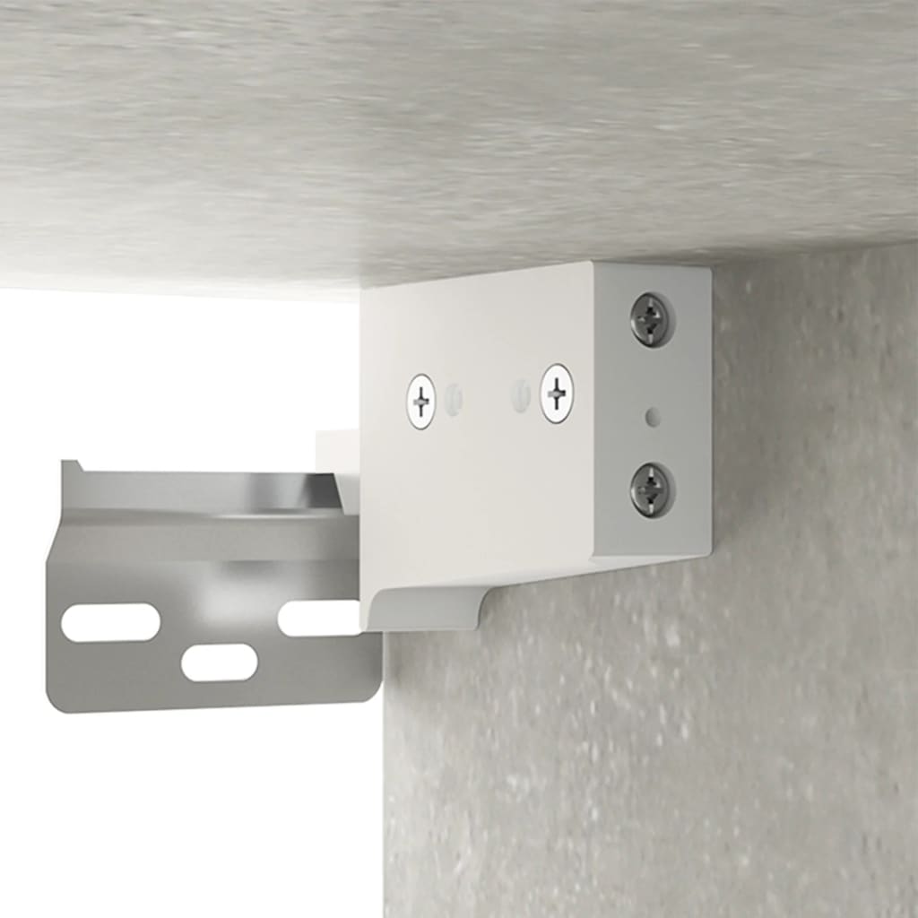 Comodini a Muro 2 pz Grigio Cemento 35x35x20 cm cod mxl 30781