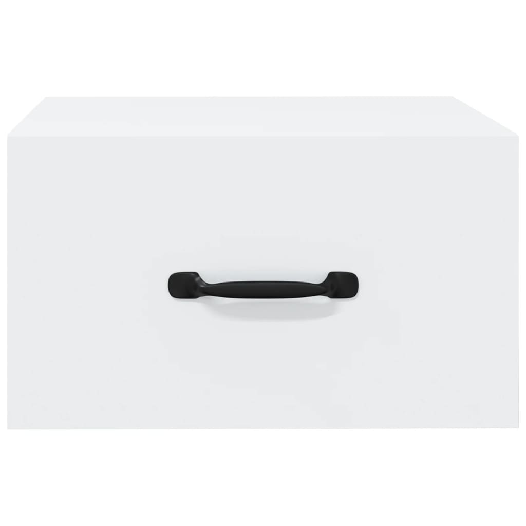 Comodino a Muro-Tavolino da notte Bianco 35x35x20 cm 781857