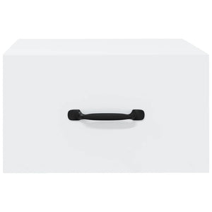 Comodino a Muro-Tavolino da notte Bianco 35x35x20 cm 781857