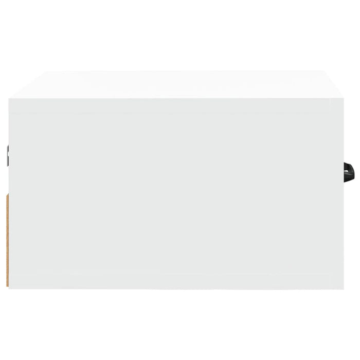 Comodino a Muro-Tavolino da notte Bianco 35x35x20 cm 781857