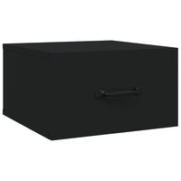 Comodini a Muro 2 pz-Set di 2 Tavolino da notte Neri 35x35x20 cm