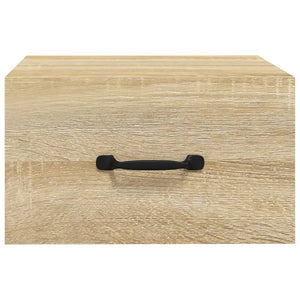 Comodino a Muro Rovere Sonoma 35x35x20 cm 812858