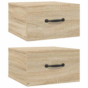 Comodini a Muro 2 pz Rovere Sonoma 35x35x20 cm   cod mxl 78180